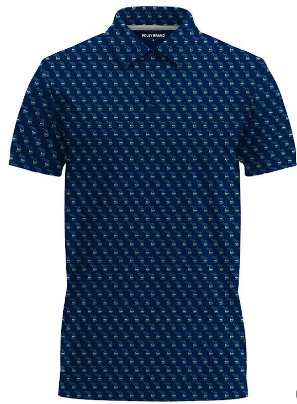 Pure Michigan - Navy Polo