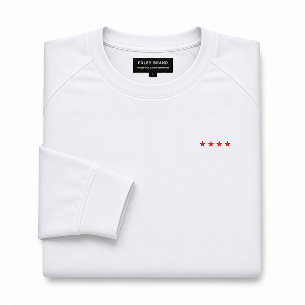White Bullpen Crewneck