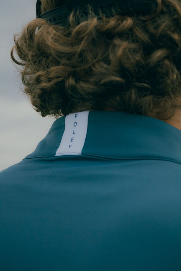 Vintage Denim Blue Windsor Q Zip - American Flag