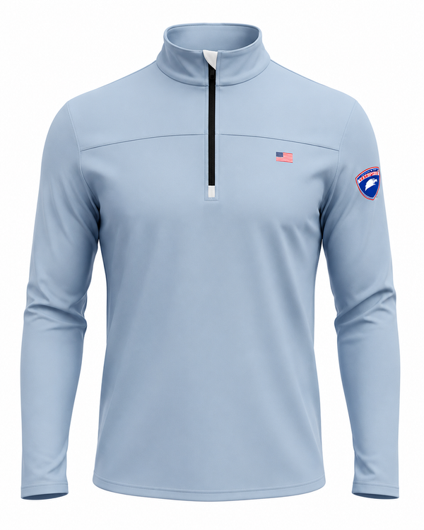 VETSports Q Zip - Light Blue