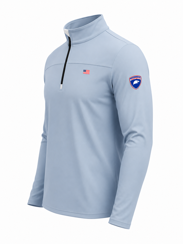 VETSports Q Zip - Light Blue
