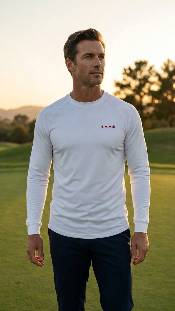 White Bullpen Crewneck